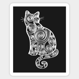 Quilling Cat Paper Art Cat Lover Sticker